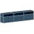 viasit Sideboard System4, 496621 violettblau 1 Fachboden 227,9 x 40,4 x 62,0 cm