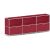 viasit Sideboard System4, 214893 rubinrot 1 Fachboden 227,9 x 40,4 x 80,7 cm