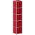 viasit Aktenregal System4 rubinrot 40,4 x 40,4 x 193,2 cm