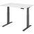 HAMMERBACHER XDKB12 elektrisch höhenverstellbarer Schreibtisch weiß rechteckig, C-Fuß-Gestell grau 120,0 x 80,0 cm