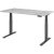 HAMMERBACHER XDKB16 elektrisch höhenverstellbarer Schreibtisch beton rechteckig, C-Fuß-Gestell grau 160,0 x 80,0 cm
