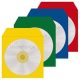 100 MediaRange 1er CD-/DVD-Hüllen Papier farbsortiert