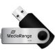 MediaRange USB-Stick schwarz, silber 16 GB