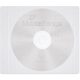 50 MediaRange 1er CD-/DVD-Hüllen selbstklebend transparent