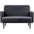 PAPERFLOW 2-Sitzer Sofa LISBOA anthrazit schwarz Stoff