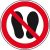 SafetyMarking® Verbotsaufkleber „Betreten der Fläche verboten “ rund 10,0 cm