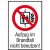 SafetyMarking® Verbotsaufkleber „Aufzug im Brandfall nicht benutzen“ rechteckig 13,1 x 18,5 cm