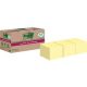 Post-it® Super Sticky Recycling Notes Haftnotizen extrastark gelb 18 Blöcke