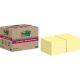 Post-it® Super Sticky Recycling Notes Haftnotizen extrastark gelb 12 Blöcke