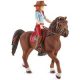 Schleich® Horse Club 42539 bewegliche Hannah & Cayenne Spielfiguren-Set