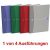 OXFORD Notizbuch Office Essentials DIN A5 kariert, blau/grün/rot/grau Softcover 192 Seiten