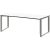 röhr Imperia höhenverstellbarer Schreibtisch weiß Trapezform, Kufen-Gestell silber 200,0 x 80,0/100,0 cm