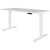 AMSTYLE elektrisch höhenverstellbarer Schreibtisch weiß ohne Tischplatte, T-Fuß-Gestell weiß 105,0 – 182,0 x 70,0 cm