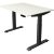 Kerkmann Move 4 elektrisch höhenverstellbarer Schreibtisch weiß rechteckig, T-Fuß-Gestell grau 120,0 x 80,0 cm