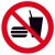 SafetyMarking® Verbotsaufkleber „Essen und Trinken verboten“ rund 20,0 cm