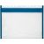 VELOFLEX Reißverschlussbeutel VELOBAG® transparent/blau 0,3 mm, 1 St.