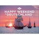 KUNTH Tischquerkalender Happy Weekend in Deutschland 2024