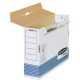 10 Bankers Box Archivboxen Bankers Box weiß/blau 8,0 x 26,5 x 32,7 cm