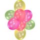10 amscan® Luftballons neon farbsortiert