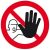 SafetyMarking® Verbotsschild „Zutritt für Unbefugte verboten“ rund 20,0 cm