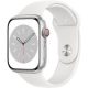 Apple Watch Series 8 45 mm (GPS + Cellular)  silber, weiß