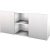 HAMMERBACHER Sideboard Haziender, V1780/W/S weiß, silber 3 Fachböden 160,0 x 42,0 x 74,8 cm