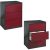 CP C 2000 Acurado Hängeregistraturschrank grau, rubinrot 3 Schubladen 78,7 x 59,0 x 104,5 cm