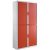 PAPERFLOW easyOffice Rollladenschrank weiß, rot ohne Fachböden 110,0 x 41,5 x 204,0 cm