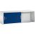 CP Aufsatz-Schiebetürenschrank C 2000 Acurado, 2144-00 lichtgrau, enzianblau keine Fachböden 160,0 x 40,0 x 50,0 cm
