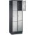 CP Schließfachschrank S 2000 Classic schwarzgrau, weißaluminium 8020-203, 6 Schließfächer 61,0 x 50,0 x 180,0 cm