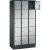 CP Schließfachschrank S 2000 Classic schwarzgrau, weißaluminium 8020-305, 15 Schließfächer 90,0 x 50,0 x 180,0 cm
