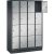CP Schließfachschrank S 2000 Classic schwarzgrau, weißaluminium 8020-404, 16 Schließfächer 119,0 x 50,0 x 180,0 cm