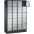 CP Schließfachschrank S 2000 Classic schwarzgrau, weißaluminium 8020-405, 20 Schließfächer 119,0 x 50,0 x 180,0 cm