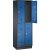 CP Schließfachschrank S 2000 Classic schwarzgrau, enzianblau 8320-20, 4 Schließfächer 61,0 x 50,0 x 180,0 cm
