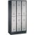 CP Schließfachschrank S 2000 Classic schwarzgrau, weißaluminium 8320-30, 6 Schließfächer 90,0 x 50,0 x 180,0 cm