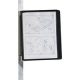 DURABLE Wand-Sichttafelsystem VARIO® MAGNET WALL 591401 DIN A4 schwarz mit 5 St. Sichttafeln