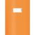 HERMA Heftumschlag mit Baststruktur orange Kunststoff DIN A4