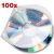 VELOFLEX 1er CD-/DVD-Hüllen VELOBOX transparent, 100 St.
