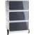 PAPERFLOW easyBox Rollcontainer weiß, grau 3 Auszüge 39,0 x 43,6 x 64,2 cm