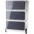 PAPERFLOW easyBox Rollcontainer weiß, grau 4 Auszüge 39,0 x 43,6 x 64,2 cm