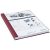 LEITZ Buchbindemappen rot Softcover für 106 – 140 Blatt DIN A4, 10 St.