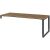 röhr objekt.pur höhenverstellbarer Schreibtisch eiche, anthrazit rechteckig, Kufen-Gestell grau 180,0 x 80,0 cm