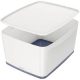 LEITZ MyBox Aufbewahrungsbox 18,0 l perlweiß/grau 38,5 x 31,8 x 19,8 cm
