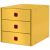 LEITZ Schubladenbox Click & Store Cosy  gelb 53680019, DIN A4 mit 3 Schubladen