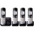 Panasonic KX-TG6824GB Schnurloses Telefon-Set mit Anrufbeantworter schwarz