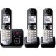 Panasonic KX-TG8623GB Schnurloses Telefon-Set mit Anrufbeantworter schwarz