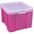 Really Useful Box Aufbewahrungsbox 35,0 l transparent, pink 48,0 x 39,0 x 31,0 cm