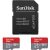 2 SanDisk Speicherkarten microSDXC Ultra 128 GB