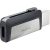 SanDisk USB-Stick Ultra Dual Drive USB Type-C silber, grau 64 GB