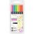 Tombow Fudenosuke Neon Brush-Pens farbsortiert, 1 Set